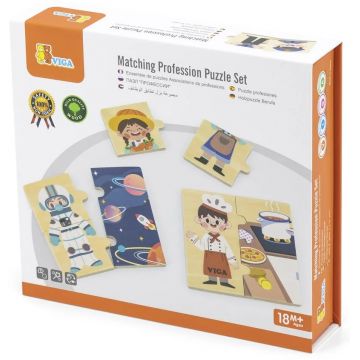 Puzzle din lemn Viga - Profesii