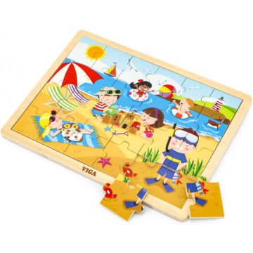Puzzle din lemn Viga - Vara, 24 piese