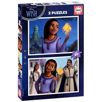 Puzzle Educa 2 x 20 piese - Dorință