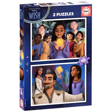 Puzzle Educa 2 x 48 de piese - Dorință