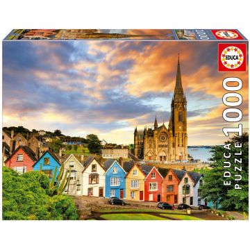 Puzzle Educa din 1000 de piese - Catedrala Cobh din Irlanda