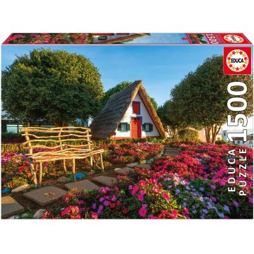 Puzzle Educa din 1500 de piese - Santana, Madeira