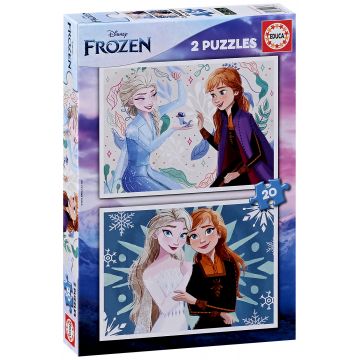 Puzzle Educa din 2 x 20 de piese - Frozen