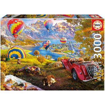 Puzzle Educa din 3000 de piese - Valea cu baloane