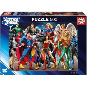 Puzzle Educa din 500 de piese - DC Comics: Liga Dreptății