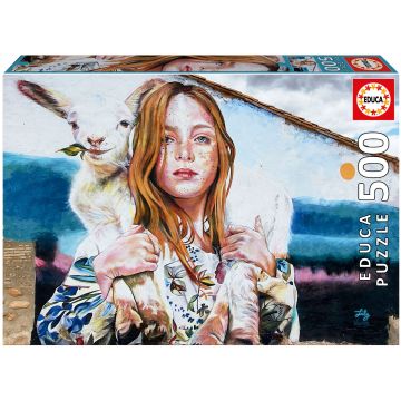 Puzzle Educa din 500 de piese - Păstoriţa