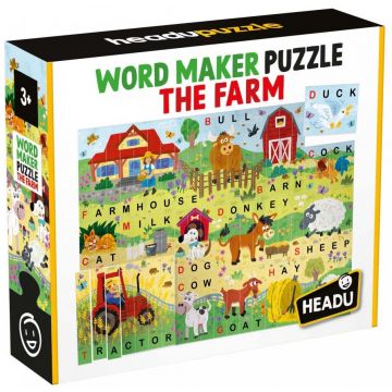 Puzzle educațional pentru copii Headu - Ferma