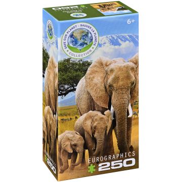 Puzzle Eurographics din 250 de piese - Elefant
