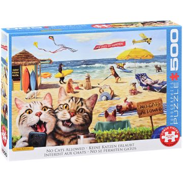 Puzzle Eurographics din 500 de piese - Nu sunt permise pisici