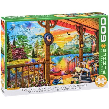 Puzzle Eurographics din 500 XL piese - Pescuit la răsăritul soarelui