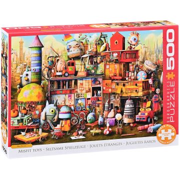 Puzzle Eurographics din 500 XXL piese - Jucării greșite