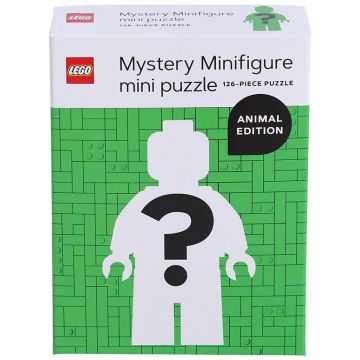 Puzzle-ghicitoare Chronicle Books  din 126 de piese - Mini figurine, ediție cu animale