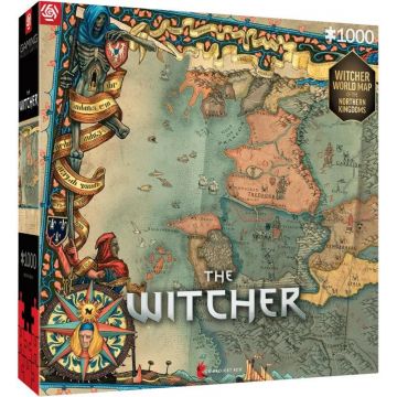 Puzzle Good Loot din 1000 de piese - The Witcher 3: Regatele Nordului