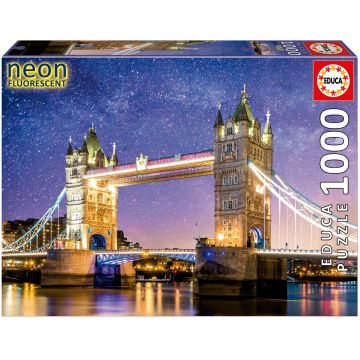Puzzle neon Educa din 1000 de piese - Tower Bridge, Londra