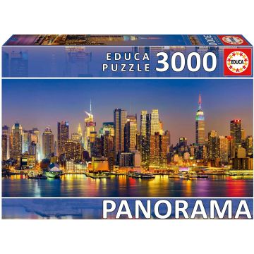 Puzzle panoramic Educa din 3000 piese - New York Skyline
