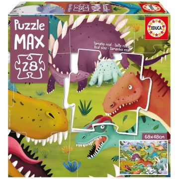 Puzzle pentru copii Educa din 28 piese maxi - Dinozauri