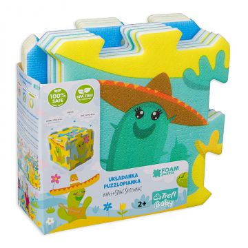 Puzzle pentru podea pentru bebeluși Trefl din 8 piese - Cactus