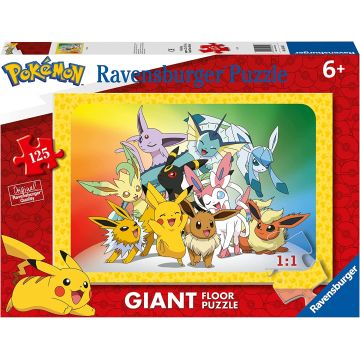 Puzzle pentru podea  Ravensburger din 125 de piese - Pokemon