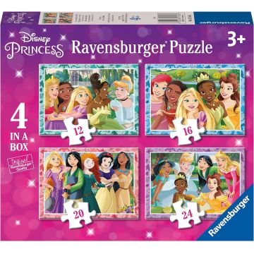 Puzzle Ravensburger 4 în 1 - Prințesele Disney