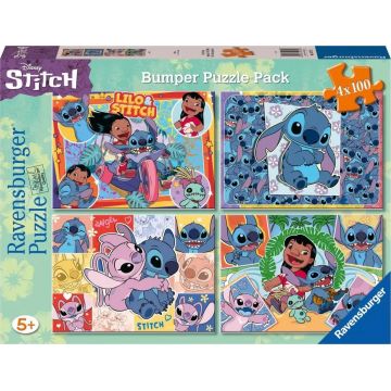 Puzzle Ravensburger - 4 x 100 piese - Stitch