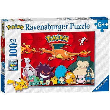 Puzzle Ravensburger din 100 XXL de piese - Pokemon: Charizard și prietenii