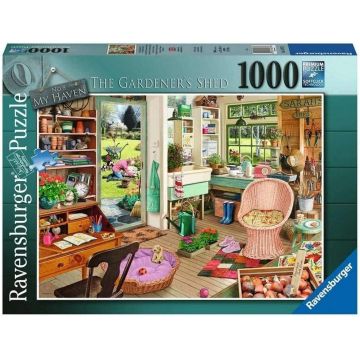 Puzzle Ravensburger din 1000 de piese - Garden Shed