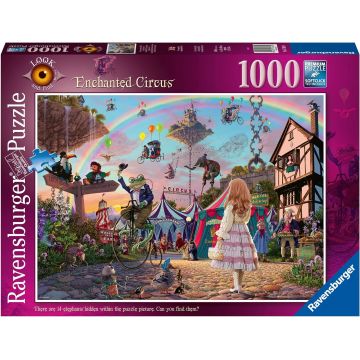 Puzzle Ravensburger din 1000 de piese - Look & Find 2: Circul Fermecat