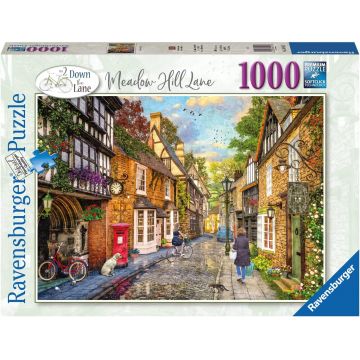 Puzzle Ravensburger din 1000 de piese - Pe aleea nr.2, Meadow Hill Lane