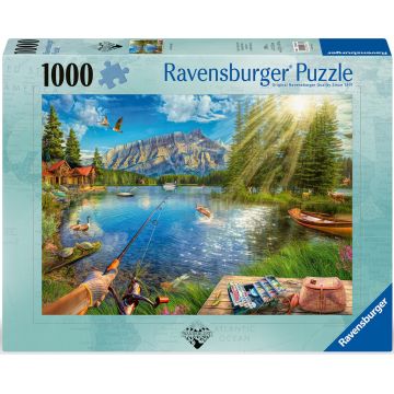 Puzzle Ravensburger din 1000 de piese - Viața pe lac