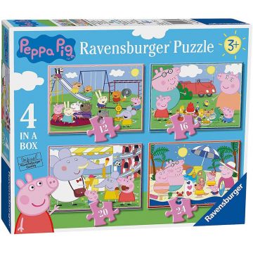 Puzzle Ravensburger din 24 piese 4 în 1 - Purcelușa Peppa