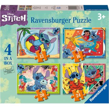 Puzzle Ravensburger din 24 piese 4 în 1 - Stitch