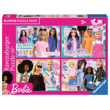 Puzzle Ravensburger din 4 х 100 de piese - Barbie