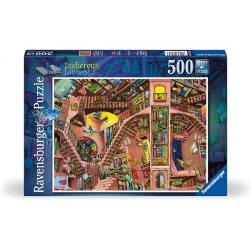 Puzzle Ravensburger din 500 de piese - Biblioteca Shanty