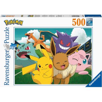 Puzzle Ravensburger din 500 piese - Pokemon pe stadion