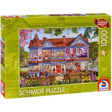 Puzzle Schmidt din 1000 de piese - Casă în timpul primăverii
