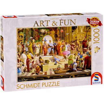 Puzzle Schmidt din 1000 de piese - Școala din Atena 2024