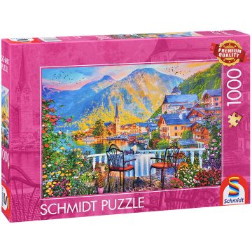 Puzzle Schmidt din 1000 de piese - Hallstatt pitoresc