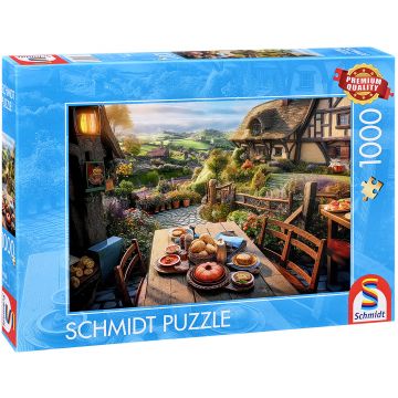 Puzzle Schmidt din 1000 de piese - Mic dejun cu vedere