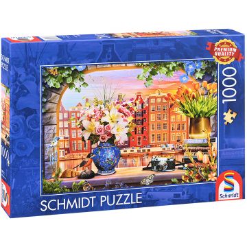 Puzzle Schmidt din 1000 de piese - Vacanțe în Amsterdam