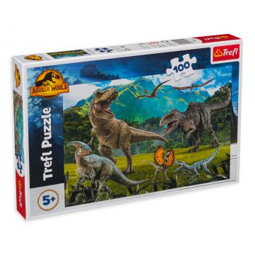 Puzzle Trefl din 100 de piese - Parcul Jurassic