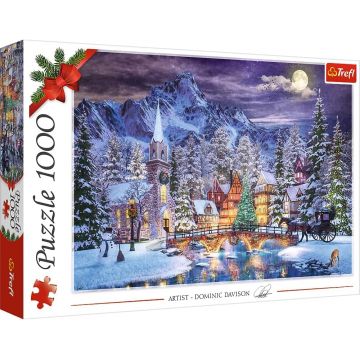 Puzzle Trefl din 1000 de piese - Atmosfera de Craciun