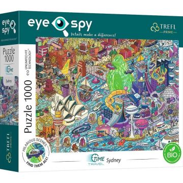 Puzzle Trefl din 1000 de piese - Călătorie în timp: Sydney, Australia