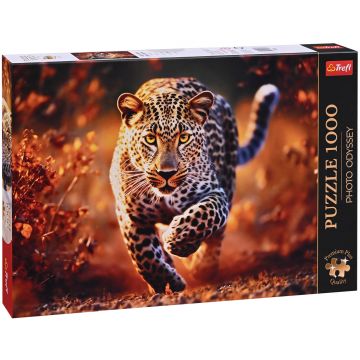 Puzzle Trefl din 1000 de piese - Leopard sălbatic