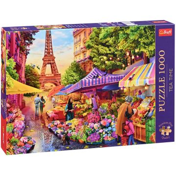 Puzzle Trefl din 1000 de piese - Magazin de flori, Paris