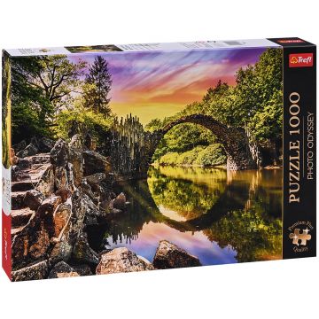Puzzle Trefl din 1000 de piese - Podul Rakocz din Kromlau, Germania