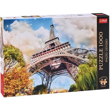 Puzzle Trefl din 1000 de piese - Turnul Eiffel din Paris, Franța