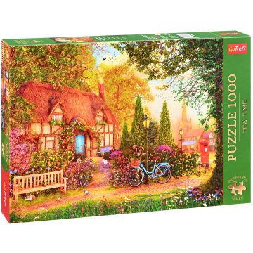 Puzzle Trefl din 1000 de piese - Vilă cu acoperiș de paie
