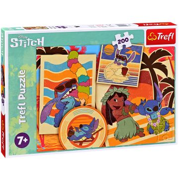 Puzzle Trefl din 200 de piese - Partea muzicală a lui Lilo și Stitch
