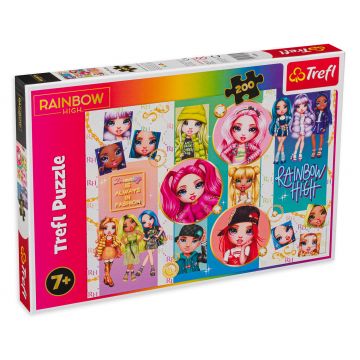Puzzle Trefl din 200 de piese - Rainbow High