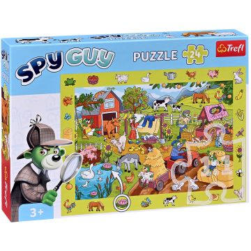 Puzzle Trefl din 24 de piese - Spy Guy, Ferma